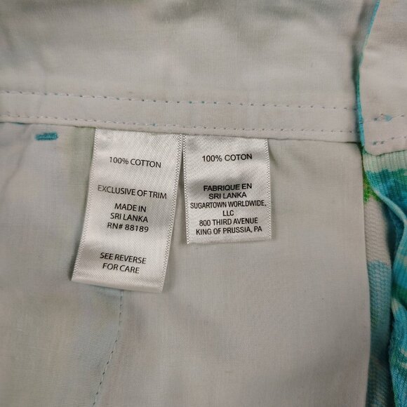 Lilly Pulitzer Callahan Shorts Blue Rose Floral Sz 00 - Picture 5 of 8